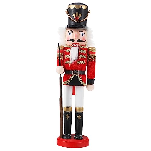 CIMAXIC Puppet Ornaments Desktop Wooden Puppets Decor Wooden Nutcracker Model Nutcracker Wooden Puppet Wood Puppet Decor Christmas Decoration Holiday CIMAXIC