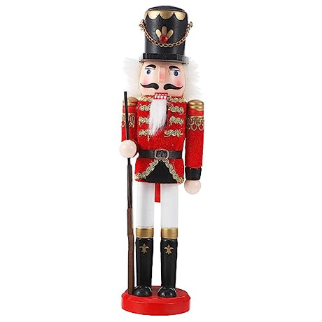 CIMAXIC Puppet Ornaments Desktop Wooden Puppets Decor Wooden Nutcracker Model Nutcracker Wooden Puppet Wood Puppet Decor Christmas Decoration Holiday CIMAXIC