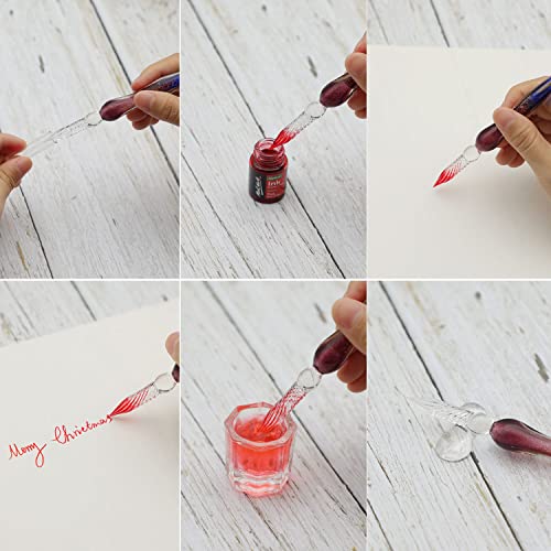 Mont Marte Drawing Ink Kit Signature 16pc, Great Art Set, Includes 12 x 7ml (0.24 US fl.oz) Ink Colours, Glass Dip Pen, Paint Brush, Pen Rest, Ink MONT MARTE