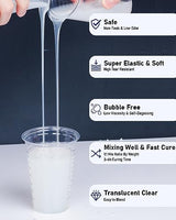 Nicpro 74oz Silicone Mold Making Kit, Platinum Liquid Silicone Rubber for Mold Maker, Translucent Flexible & Food Safe Mix Ratio 1:1 for Casting 3D Nicpro