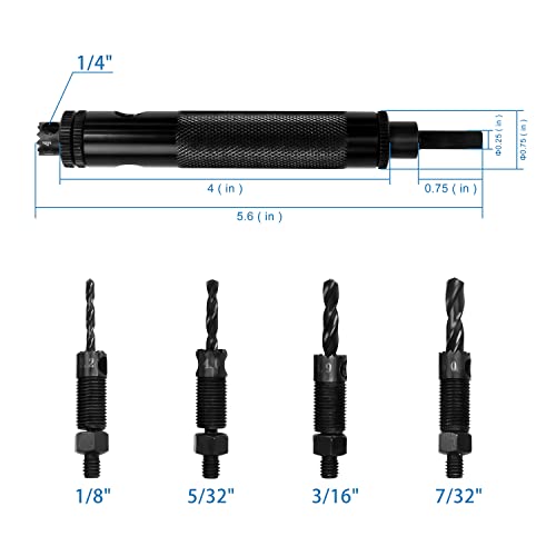 Minova Rivet Removal Tool, Rivet Removal Drill Bit, High Cobalt Drill Bits - WoodArtSupply