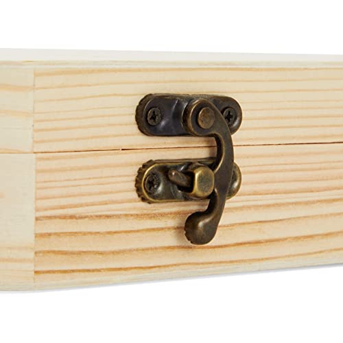 Bright Creations 6 Pack Unfinished Halloween Coffin Box with Hinged Lids for DIY Crafts (4 x 6 x 2 in) Bright Creations