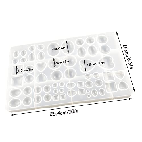 Silicone Resin Jewelry Casting Mold, Resin Jewelry Molds, for DIY Artcraft Project, Crafting, Gift Pendant, Pendant Earrings Making, Large Tenalleys