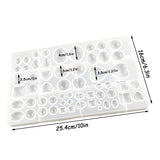 Silicone Resin Jewelry Casting Mold, Resin Jewelry Molds, for DIY Artcraft Project, Crafting, Gift Pendant, Pendant Earrings Making, Large Tenalleys