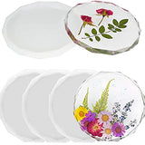 ResinWorld 6 Pack Geode Coaster Molds for Resin + 4 Pack Resin Coaster Molds, Diamond Edge Crystal Coaster Molds for Resin Casting ResinWorld