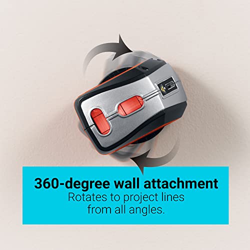 BLACK+DECKER Laser Level, Self-Leveling, 360 Degree Wall Attachment, AA Batteries Included (BDL220S), 7.25 x 7 x 2.5 inches - WoodArtSupply