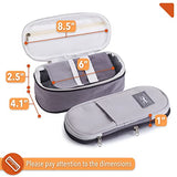 Mr. Pen- Pencil Case, Pencil Pouch, Grey, Pen Bag, Large Pencil Bag, School Supplies, Cute Pencil Bag for Kids, Fabric Mr. Pen