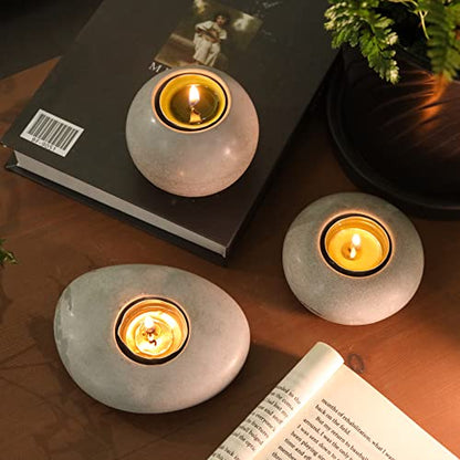 LET'S RESIN Tealight Candle Holder Resin Molds Silicone,3Pcs Tea Light Candle Holder Silicone Molds for Resin,Plaster,Cement Concrete,Resin Epoxy