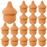 Amosfun 20 Pcs DIY Wooden Christmas Peg Dolls Unfinished Wooden Peg Doll for Arts and Crafts Living Room Office Home Ornament (Acorns) Amosfun