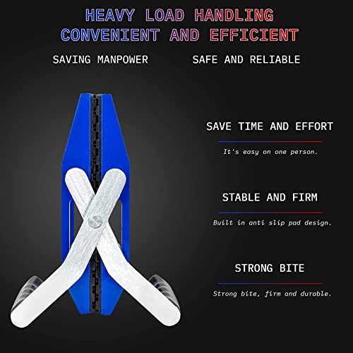 HighTop 2PCS Stone Granite Carrying Clamps Handed Panel Carriers Heavy Duty Clamps for Granite and Marble Panels Countertop Glass Slabs Metal Sheet hightop