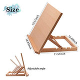 Lucky Crown US Art Adjustable Wood Desk Table -Light Weight, Easel with Strong Support LUCKY CROWN