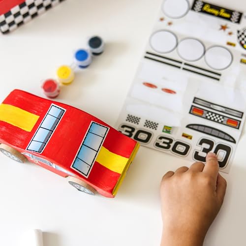 Melissa & Doug Decorate-Your-Own Wooden Race Car Craft Kit - WoodArtSupply