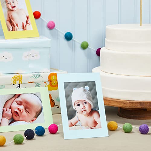 Juvale 50 Pack Colorful 4x6 Paper Picture Frames, Cardboard Photo Easels for DIY, Classroom Crafts, 10 Rainbow Colors Juvale