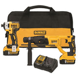 DEWALT 20V MAX* XR Rotary Hammer Drill and Impact Driver Kit, 1-Inch SDS Plus (DCK233P2) DEWALT