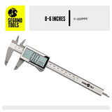 Segomo Basics 6 Inch Electronic Digital Calipers: Inch, Fractions, Millimeter Conversion | Digital Caliper Measuring Tool | Calipers Measuring Tool | Segomo Tools