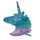 Unicorn Head Cutout Unfinished Wood Nursery Kids Decor Birthday Party Mystical Door Hanger MDF Shape Canvas Style 1 Diverse Woodworking