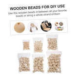 DIYEAH 300 Pcs Wooden Beads African Beads Unfinished Wood Spacer Beads Craft Wood Wreath Beads Wood Beads for Crafts Semi Precious Beads DIY DIYEAH