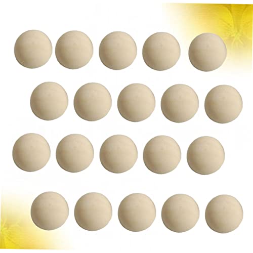 ABOOFAN 200 Pcs Unfinished Wooden Beads Half Wood Balls Half Wooden Beads 20mm Unfinished Wooden Balls DIY Garland Beads Wooden Half Balls Gnome