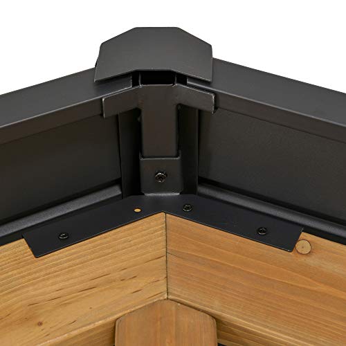 Outsunny 11' x 13' Hardtop Gazebo with Galvanized Steel Roof, Wooden Frame, Permanent Pavilion Outdoor Gazebo with Ceiling Hook for Garden, Patio, Aosom