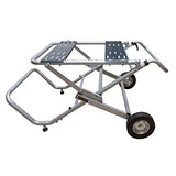 POWERTEC MT4009 Rolling Foldable Table Saw Stand W/ 8-Inch High-Traction Wheels, 330 Lbs Downward Force, Adjustable Mounting Options POWERTEC