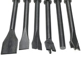 YaeTek 10 Pcs Air Hammer Pneumatic Chisels Tools including 9pcs 0.401'' Shank Smoothing Pneumatic Air Hammer Chisels Bits and High Carbon Steel YaeTek