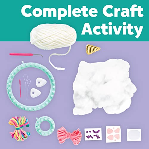 Creativity for Kids Quick Knit Loom Unicorn Plushie - Knitting Craft Kit for Kids - Create a DIY Unicorn Plush Toy Creativity for Kids