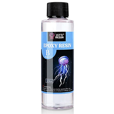 LET'S RESIN Resin Hardener Only 5.4OZ, Part B Epoxy Hardener LET'S RESIN