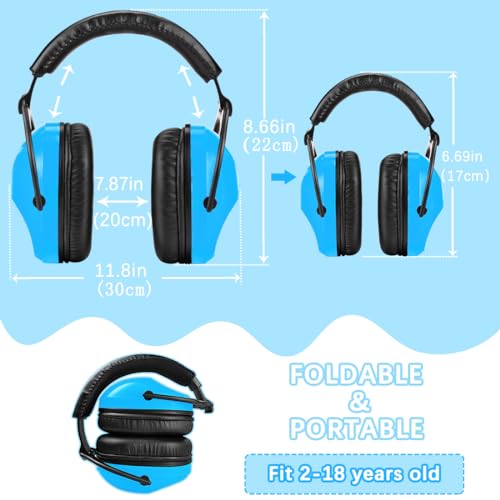 ZOHAN Kids Ear Protection 2 Pack,Kids Noise Canceling Headphone for Concerts, Monster Truck, Fireworks - WoodArtSupply