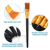 20 Pieces Paint Brushes for Acrylic Painting, Nylon Paint Brushes 1 Inch Wide Flat Paint Brushes Set for Artists Professional Amateurs Gouache & Thinp