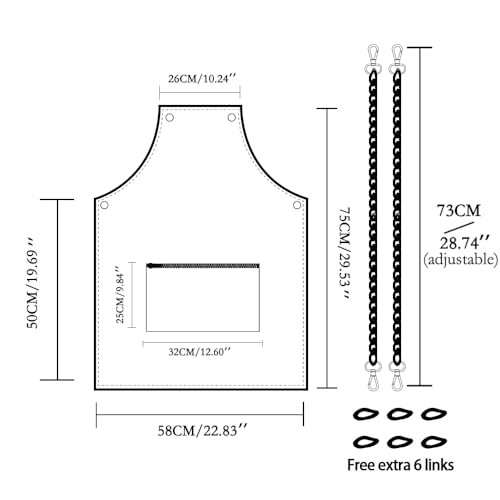 MIKI WELL Hair Stylist Apron - Adjustable Apron with Pockets, TPU Waterproof Barber Apron, Fashion Popular Transparent MIKI WELL