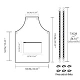 MIKI WELL Hair Stylist Apron - Adjustable Apron with Pockets, TPU Waterproof Barber Apron, Fashion Popular Transparent MIKI WELL