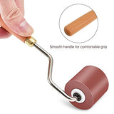 Milkary Rubber Rollers Brayer, 3 Pcs Brayer Ink Roller with Comfort Grip for Print, Craft Stamping Brayers, Stamping Tools Milkary