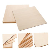 Anneome 10pcs Hand Painted Wood Panel Bamboo Fitted Sheet Wooden Signs Natural Wood Slices DIY Wooden Plank Blank Unfinished Basswood Sheets Basswood Anneome