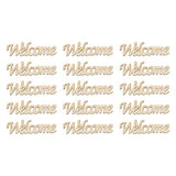 Amosfun Wedding Wooden Cutouts Wooden Slices Embellishments for DIY Craft Decorations 15pcs Amosfun