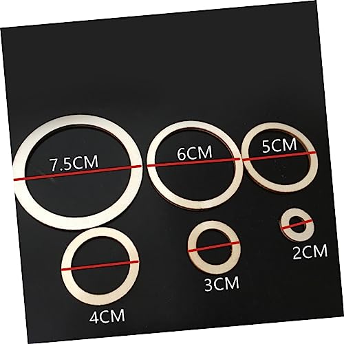 SEWACC 50pcs Christmas Decor Wood Frames Natural Wood Slices Unfinished Wood Circles Smooth Wood Circles Nativity Crafts DIY Craft Decor Log Chips SEWACC