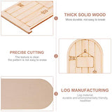 VOSAREA 50PCS Fairy Theme Mini Doors Wooden Miniature Doors Wood Fairy Garden Doors for Art and Crafting VOSAREA