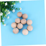 VILLFUL 10pcs Craft Wood Sphere Unfinished Wood Sphere Round Wooden Balls Craft Wood Balls Jewlery Smooth Birch Balls Hand Jewelry Round Ball for VILLFUL
