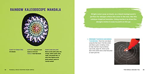 Mandala Rock Painting Made Simple: Step-by-Step Instructions for Timeless Designs WoodArtSupply
