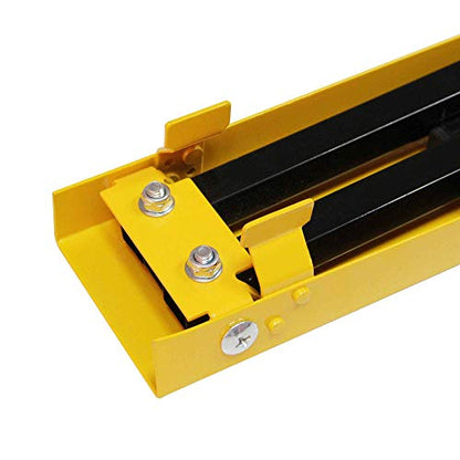 Forup Portable Folding Sawhorse, Heavy Duty Twin Pack, 275 lb Weight Capacity Each 2 Pack (Yellow) - WoodArtSupply