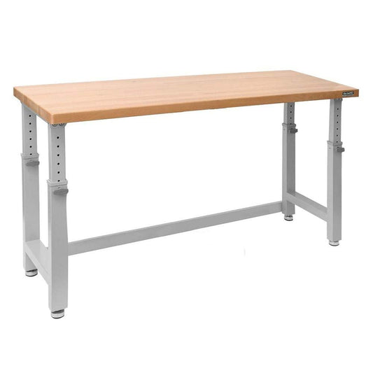 Seville Classics UltraHD 72" W X 25" D Wood Top Height Adjustable Workbench 2000 Lb Capacity - WoodArtSupply