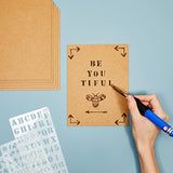 30 Sheets Thin MDF Wood Boards for Crafts, 2mm Medium Density Fiberboard (6 x 8 in, Brown) Juvale