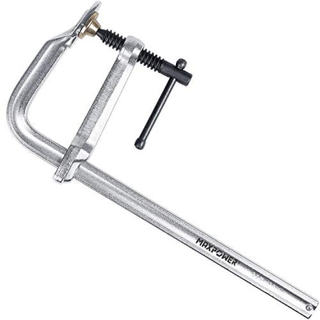 MAXPOWER Heavy Duty F Clamp 12-Inch x 4-3/4-Inch Throat (300 x 120mm Throat), Pack of 1 MAXPOWER