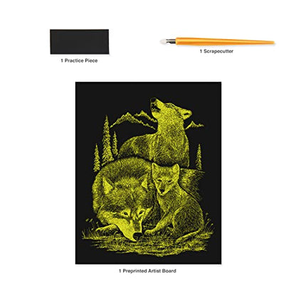 Royal and Langnickel Gold Engraving Art, Wolves - WoodArtSupply