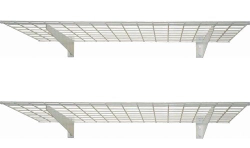 Hyloft 00630 48" x 24" Garage Wall Shelf Storage, White (Pack of 2) HyLoft