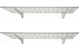 Hyloft 00630 48" x 24" Garage Wall Shelf Storage, White (Pack of 2) HyLoft