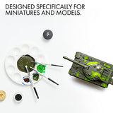 ARTIFY Drybrush Set Dry Brushes: Professional-Grade Dry Brush for Effortless Miniature & Model Painting - 5 Sizes Hobby Small Fine Detail Paint ARTIFY art supplies