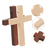 STOBOK 20pcs Cross Diy Pendant Jewelry Cross Charm Jesus Cross Figurine Wood Cross Embellishment Unfinished Wood Cross Unfinished Wood Charms STOBOK