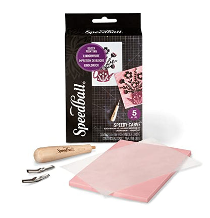 Speedball Speedy-Carve Block Printing & Rubber Stamp Making Kit, Standard Edition - WoodArtSupply