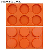 FUNSHOWCASE Mini 6-Cavity Disc Cake Pie Custard Tart Resin Coaster Silicone Molds Fluted 2-Bundle FUNSHOWCASE