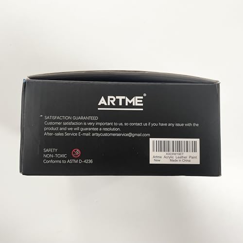 ARTME Acrylic Leather Paint Set, 20 Colors x 30ml Acrylic Leather Dye Kit Perfect for Shoes, Sneakers, Jackets, Leather Sofa, and Car Seat - WoodArtSupply